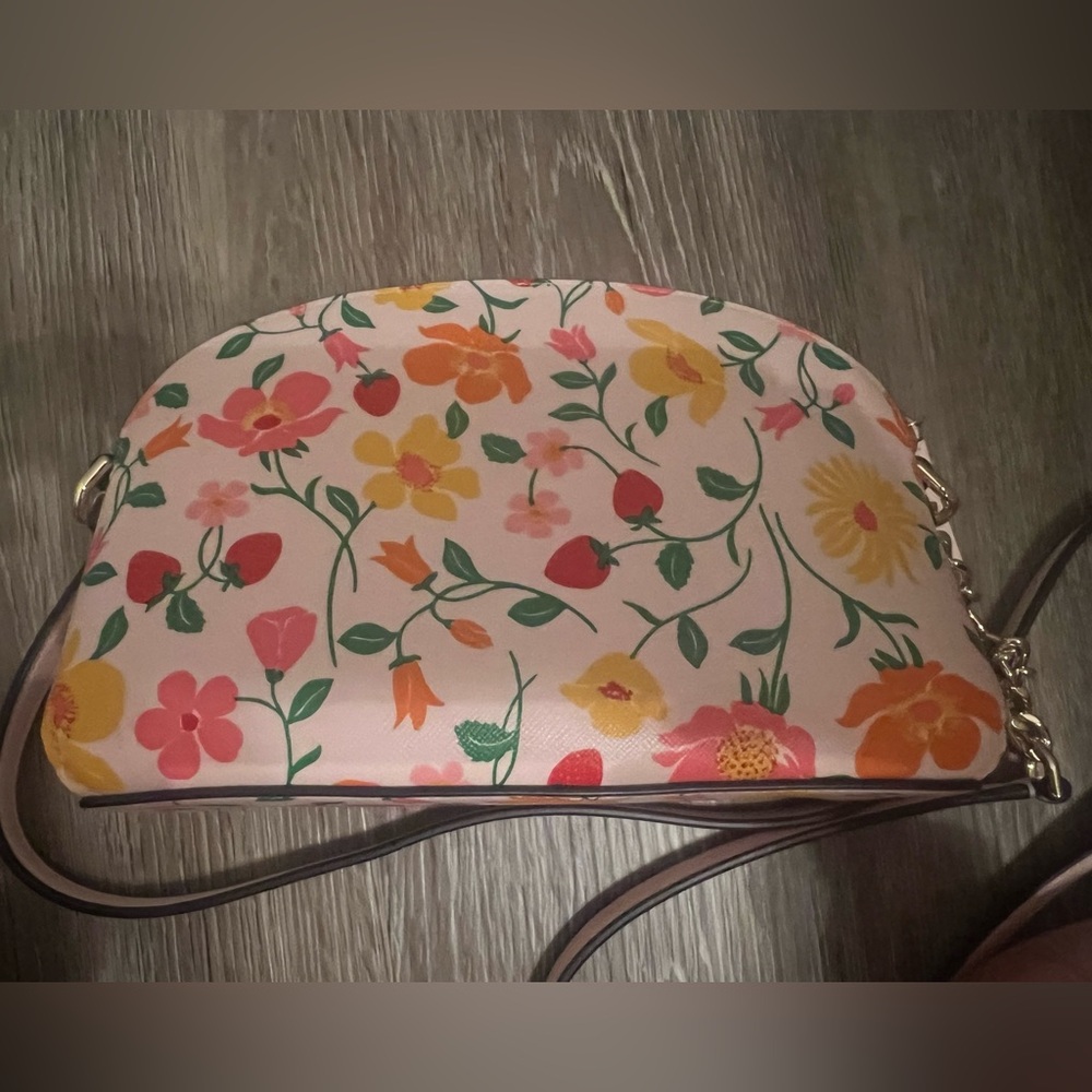 Kate Spade floral cross body bag pink and multicolor KL233 - Picture 3 of 7